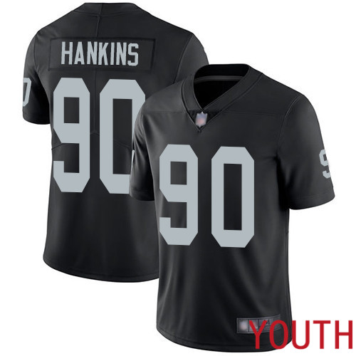 Oakland Raiders Limited Black Youth Johnathan Hankins Home Jersey NFL Football #90 Vapor Jersey->women nfl jersey->Women Jersey